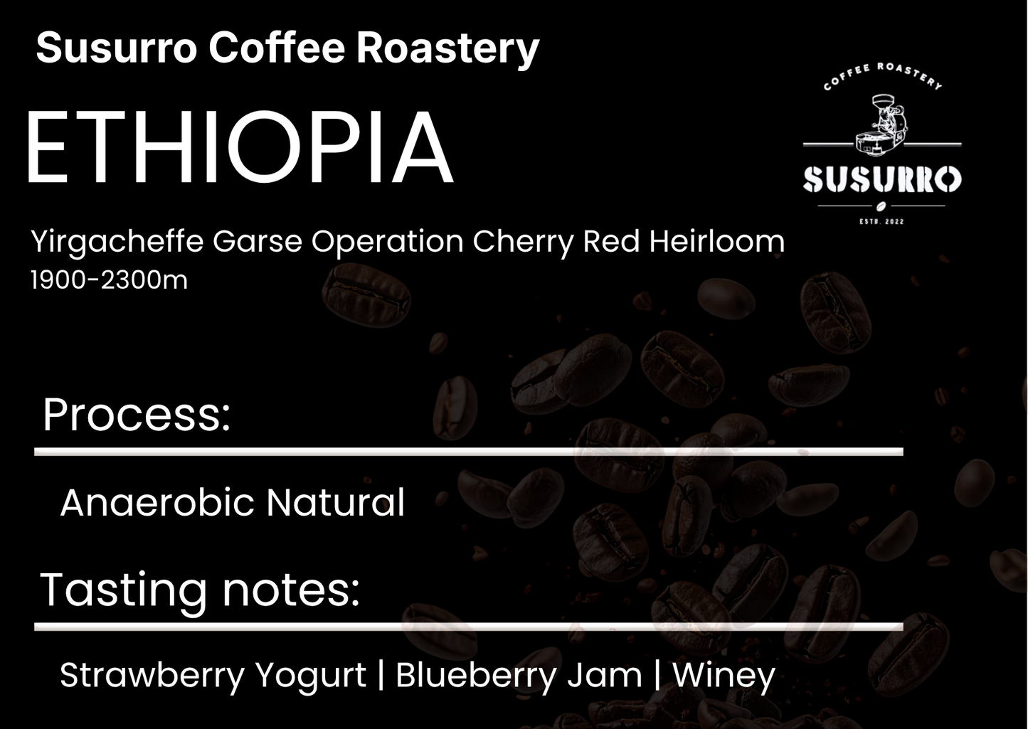 Drip bag - Ethiopia Yirgacheffe Garse Operation Cherry Red Heirloom